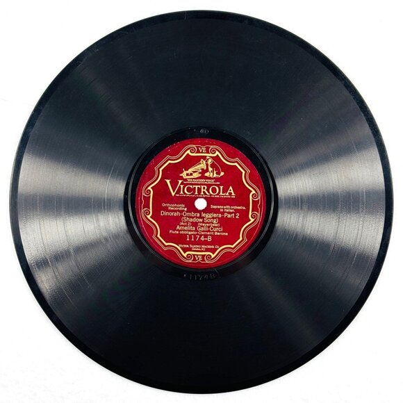 Amelita Galli-Curci - Dinorah-Ombra leggiera Parts 1 & 2 - 1174 Victrola 78rpm - Picture 3 of 4